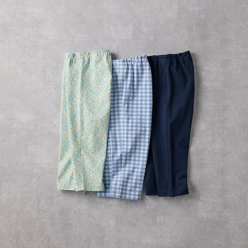 【価格見直し】 【保育園服】ハンカチポッケのびるん７分丈レギンスパンツ３枚セット 【子供ズボン】