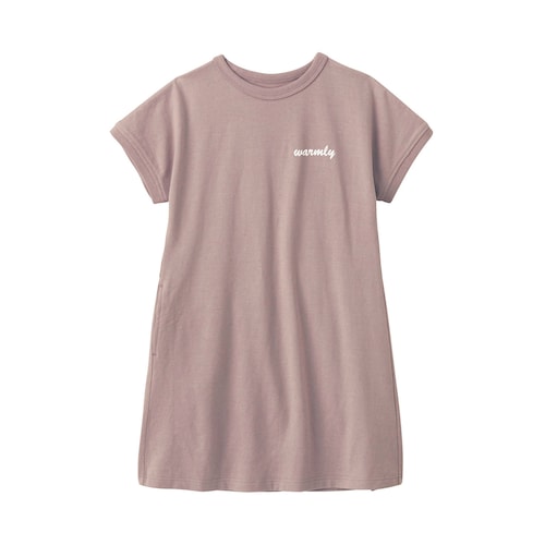 後ろセットアップ風フレンチスリーブワンピース 【子供服 半袖】