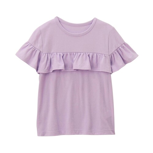 薄くて涼しいフリルＴシャツ 【子供服 半袖】
