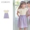 肩フリルガーゼドッキングワンピース 【子供服　半袖】