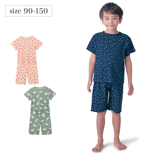【5月29日までタイムセール】 さらっと快適フライスメッシュ半袖パジャマ 【子供パジャマ】