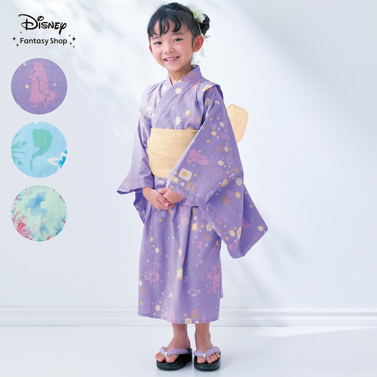 サマーワンピースとしても使える！キャラクターモチーフの２WAY浴衣セット（選べるキャラクター） ディズニー/Disney