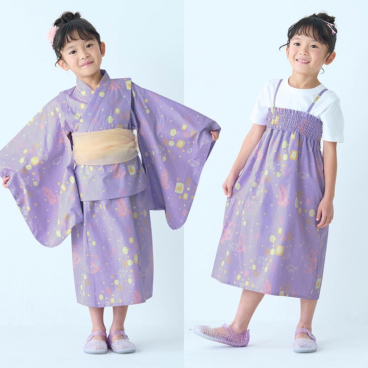 サマーワンピースとしても使える！キャラクターモチーフの２WAY浴衣セット（選べるキャラクター） ディズニー/Disney