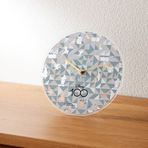 【Disney100 限定品】 ガラスの置き時計