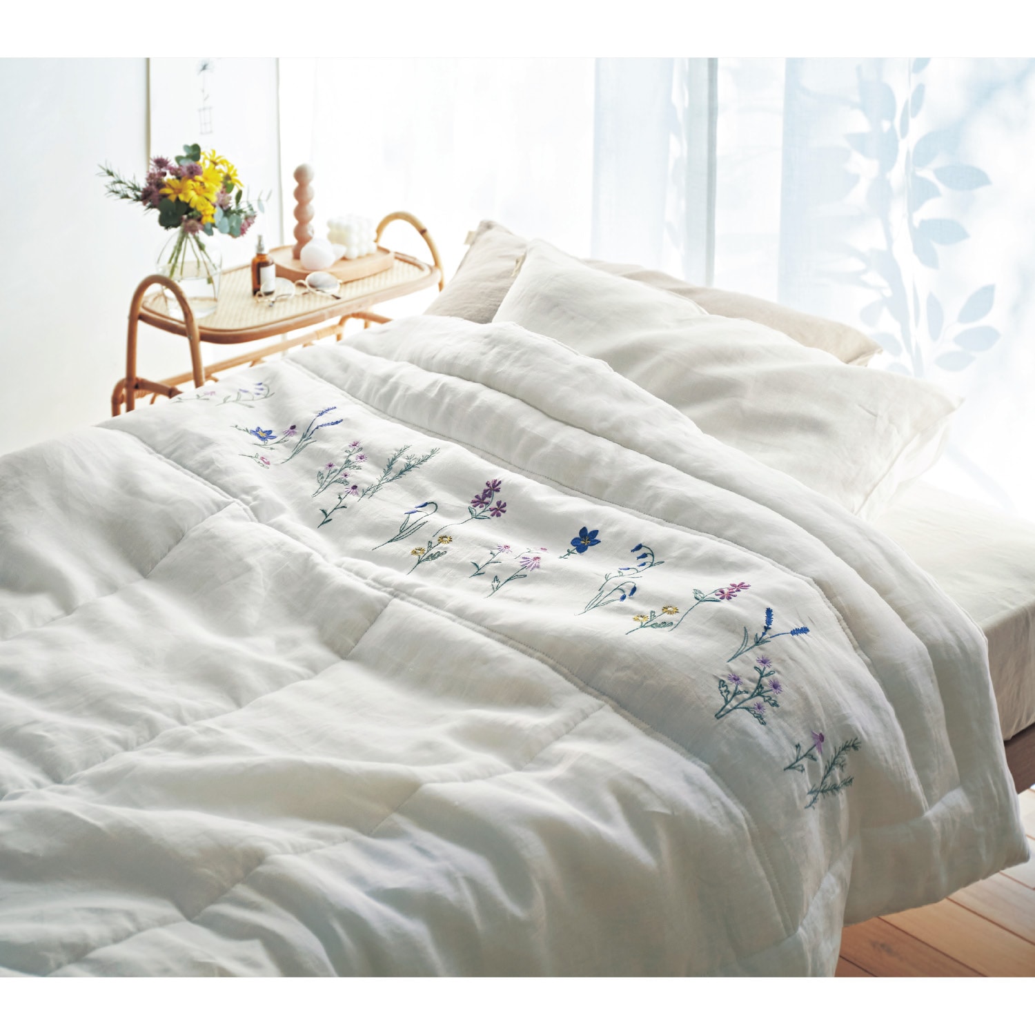 ★専用★フランスリネンstof薔薇パープル2点セット リネン刺繍糸 60/2L 30m巻き （7） | 亜麻色雑貨店