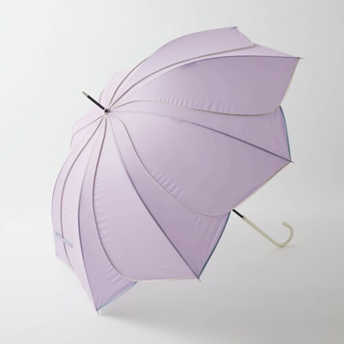 【3月22日までタイムセール】 フラワー型パイピング晴雨兼用長傘