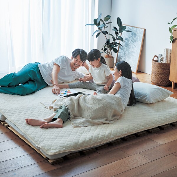 【ベルメゾン】軽量!ロール式桐すのこベッド