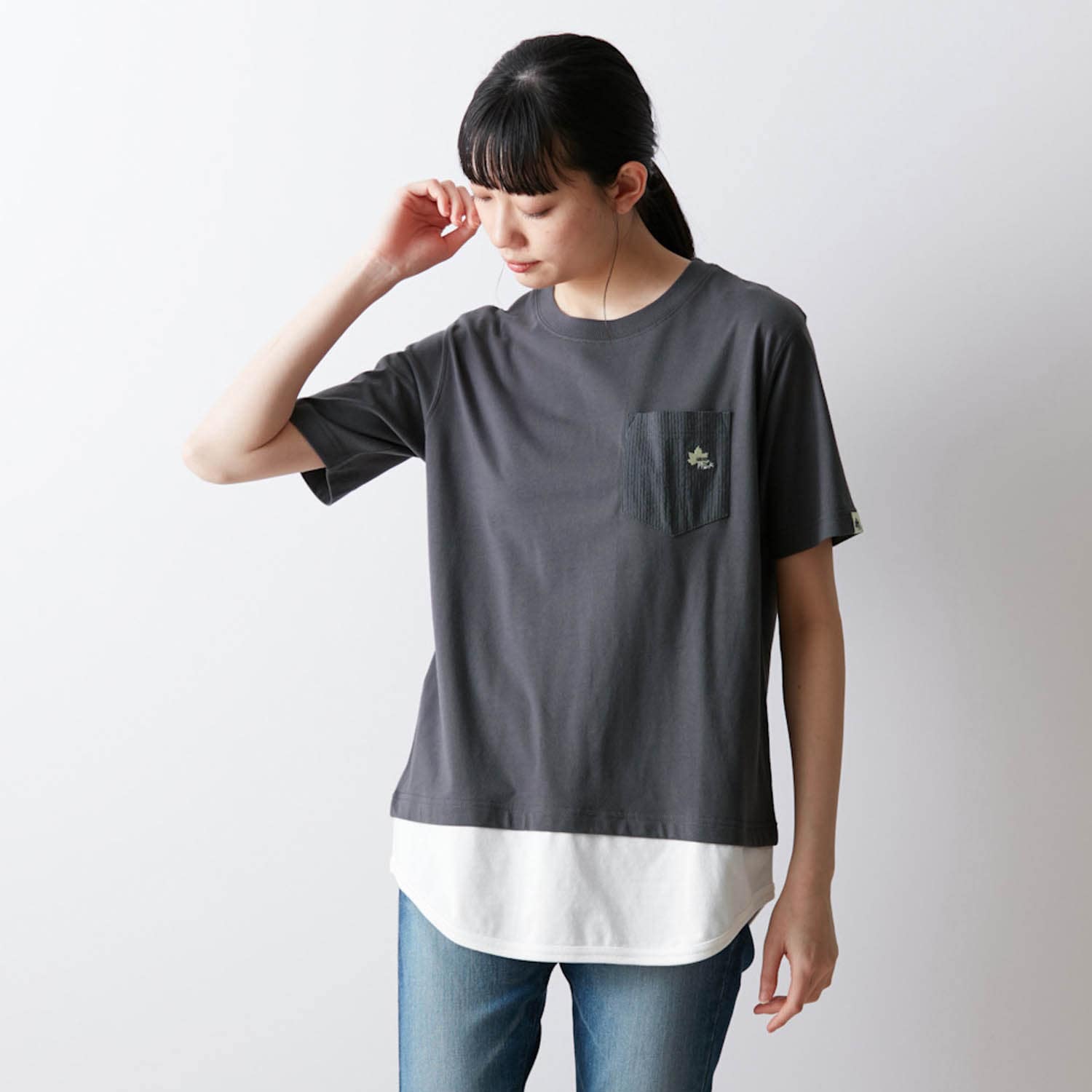 Tシャツ 新品未使用 DSQUARED2 レイヤード 丸裾 - Tシャツ/カットソー