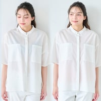 左：ブラのみ着用／右：ブラ+当商品（オレンジベージュ）着用