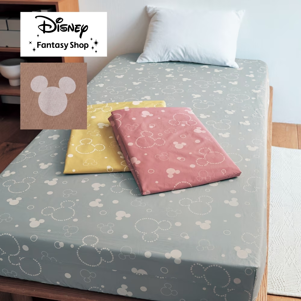 【ディズニー/Disney】綿素材を使ったボックスシーツ「ミッキーモチーフ」