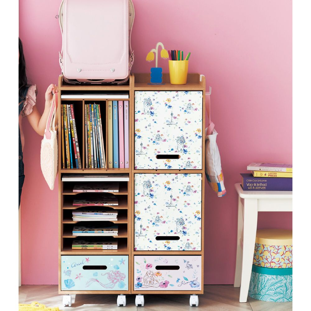 【ディズニー/Disney】フラップ扉ですっきり隠せる自分で収納ラック(選べるキャラクター) 【ディズニー/Disney】フラップ扉ですっきり隠せる自分で収納ラック(選べるキャラクター)