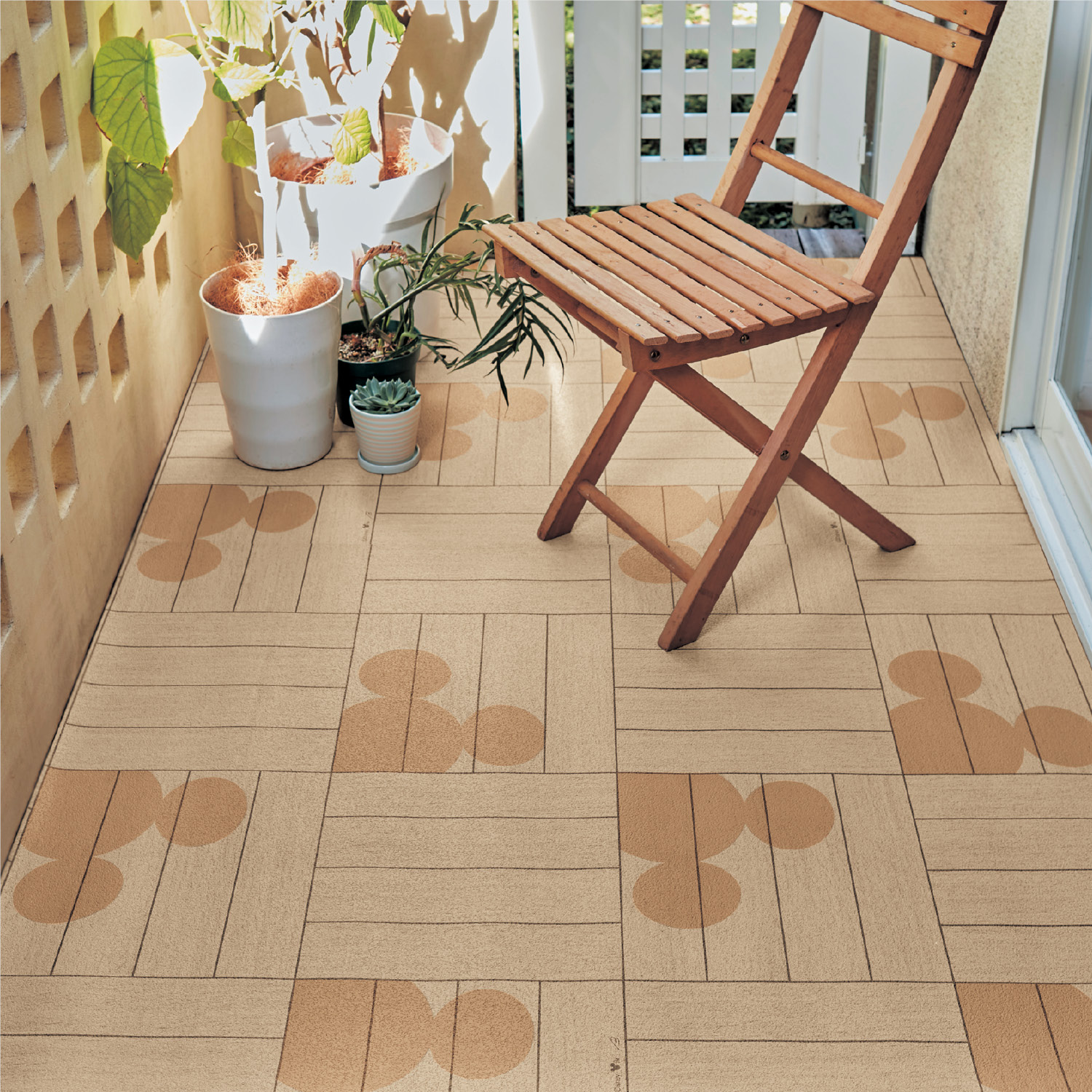 【ディズニー/Disney】ベランダ・玄関模様替えシート「ミッキーモチーフ」