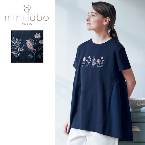 布帛切替Aラインチュニック 「ミニラボ」