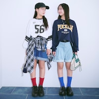 左)ブルー／154cm・J-M、右)ライトブルー／151cm・J-M