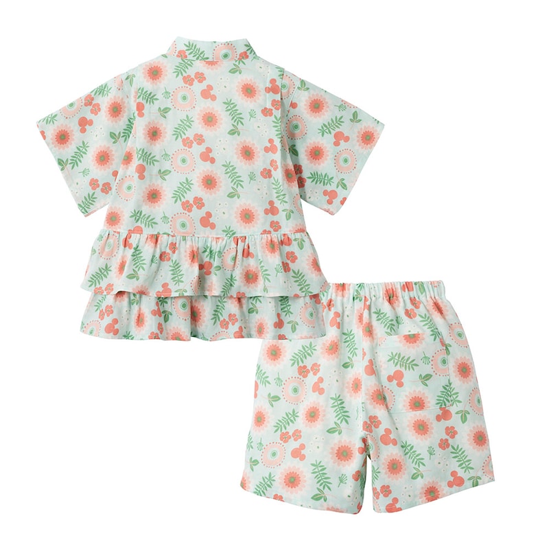 バックスタイル／ミッキーモチーフ（花柄）