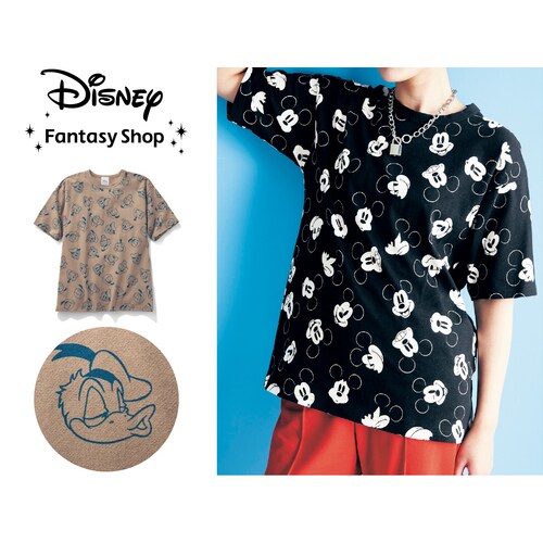 総柄プリントTシャツ（選べるキャラクター）