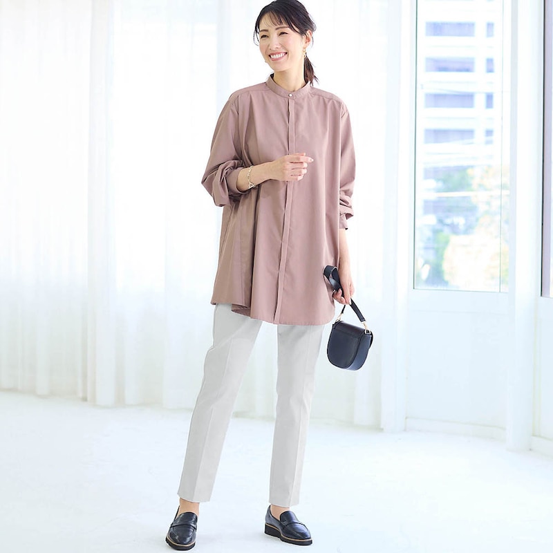 モデル身長173cm／M・股下68cm　※写真は撮影用のため股下+6cmになります。