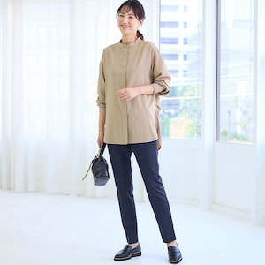 モデル身長173cm／M・股下68cm　※写真は撮影用のため股下+6cmになります。