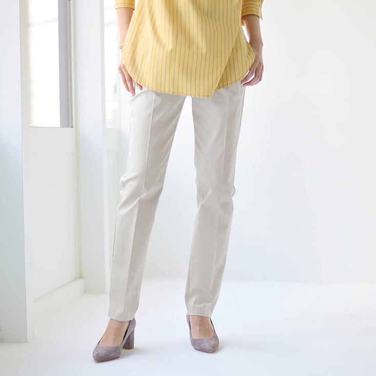 美脚ストレッチプルオンパンツ［日本製］【抗菌防臭】