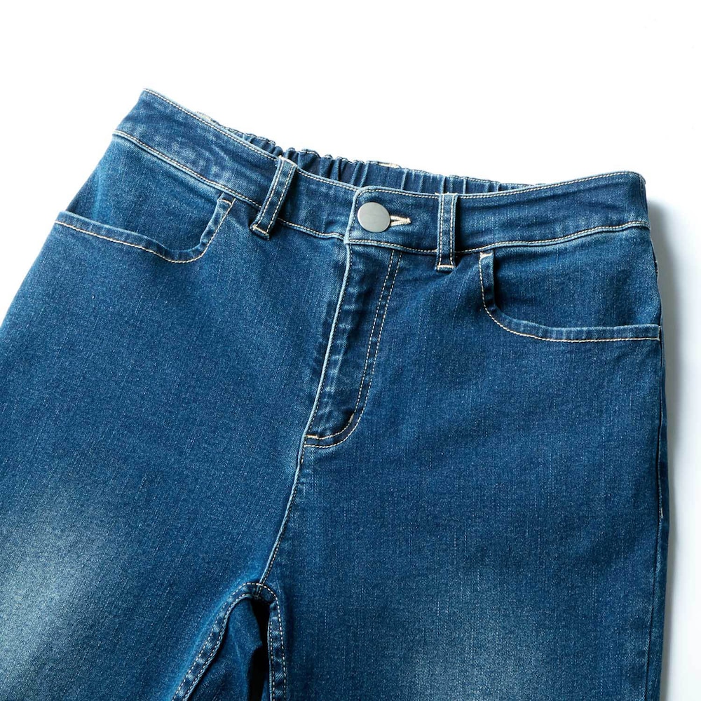 ウエストあきの角を丸くして前かがみになっても痛くなりにくい