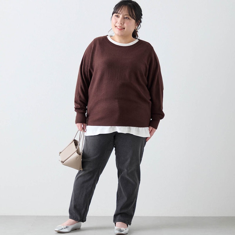 モデル身長157cm／3L・股下66cm