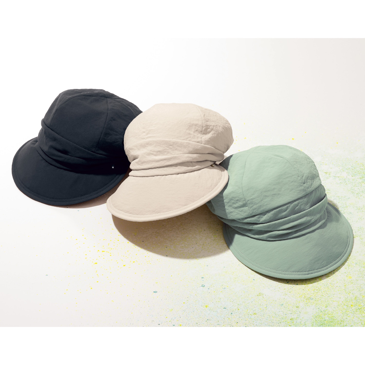 ふんわり軽量キャスケット UV対策 帽子 紫外線対策 帽子 (スタイル ...