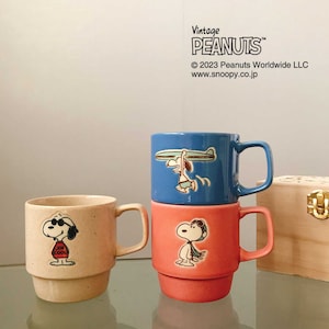 【ピーナッツ/PEANUTS】木箱入りマグ「スヌーピー」ニュアンスカラー