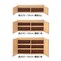 棚板は高さによって枚数が違います。/ナチュラル