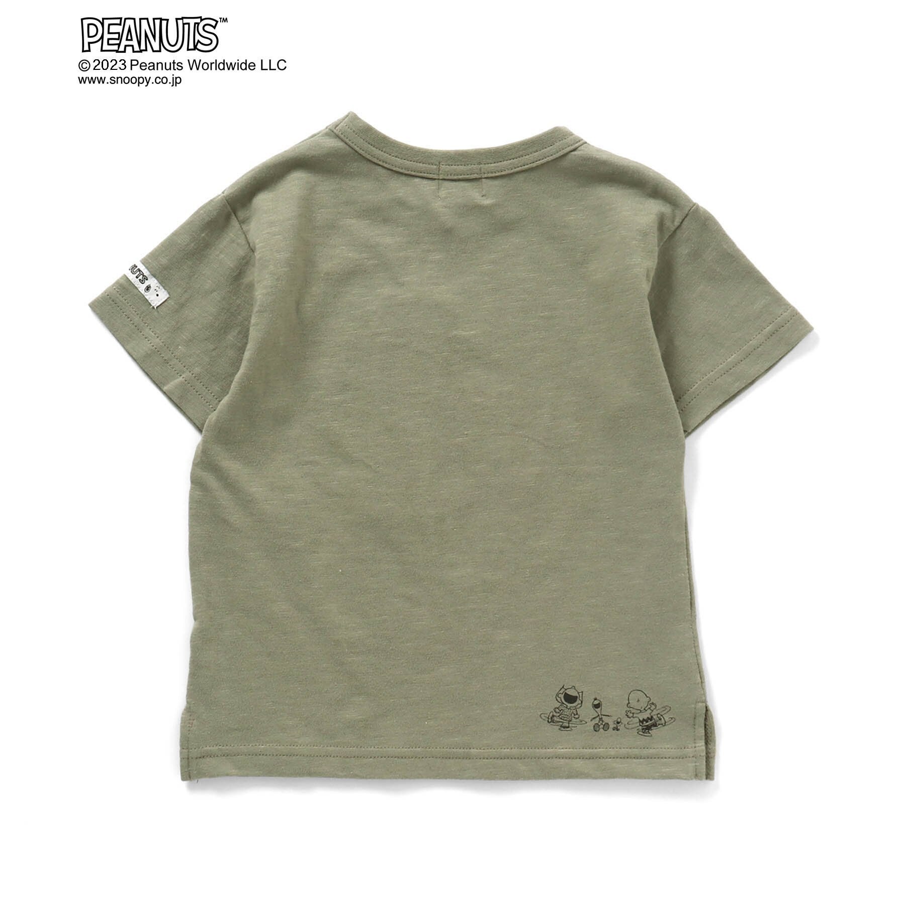 ロゴプリント半袖Tシャツ「スヌーピー」（子供服 Tシャツ/カットソー