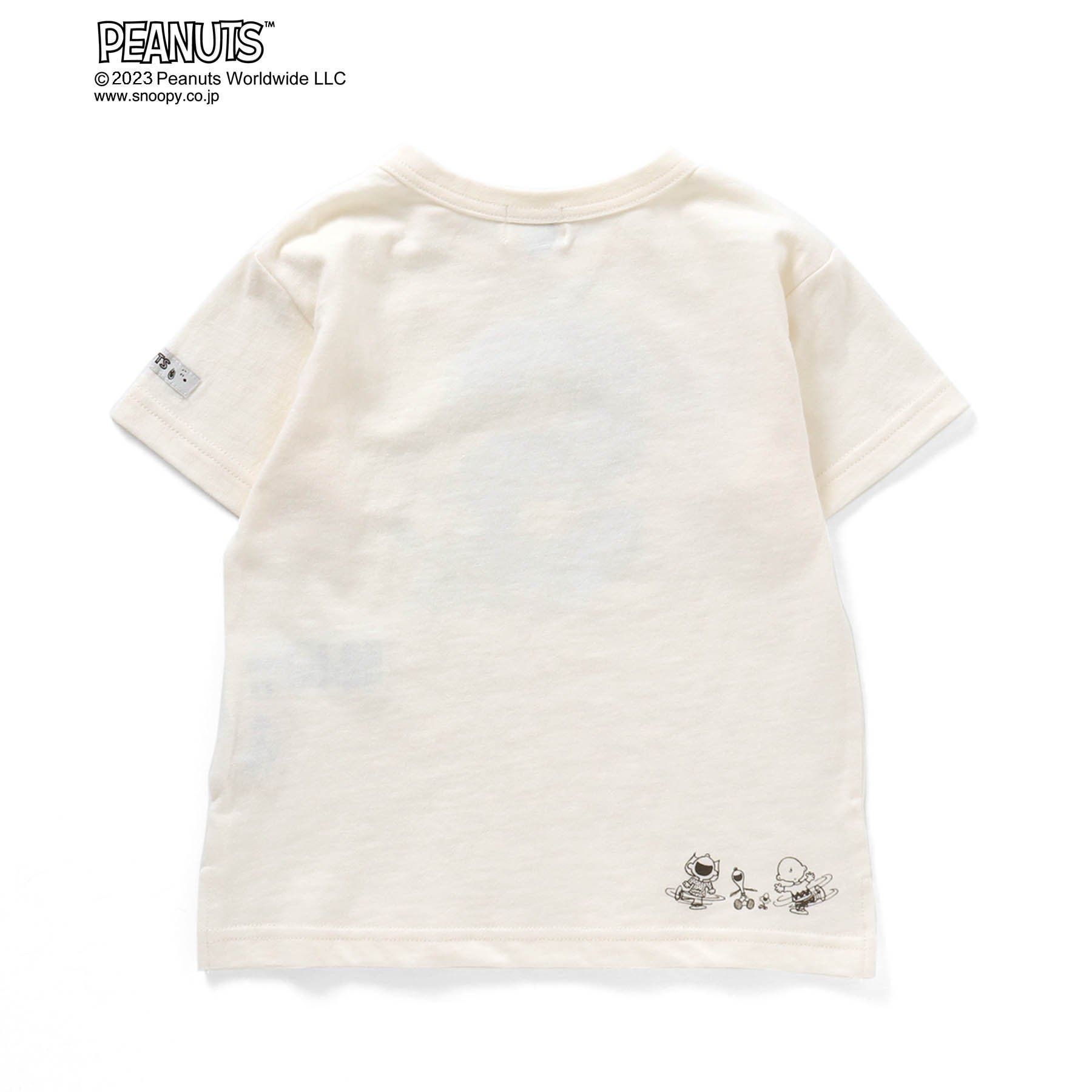 ロゴプリント半袖Tシャツ「スヌーピー」（子供服 Tシャツ/カットソー