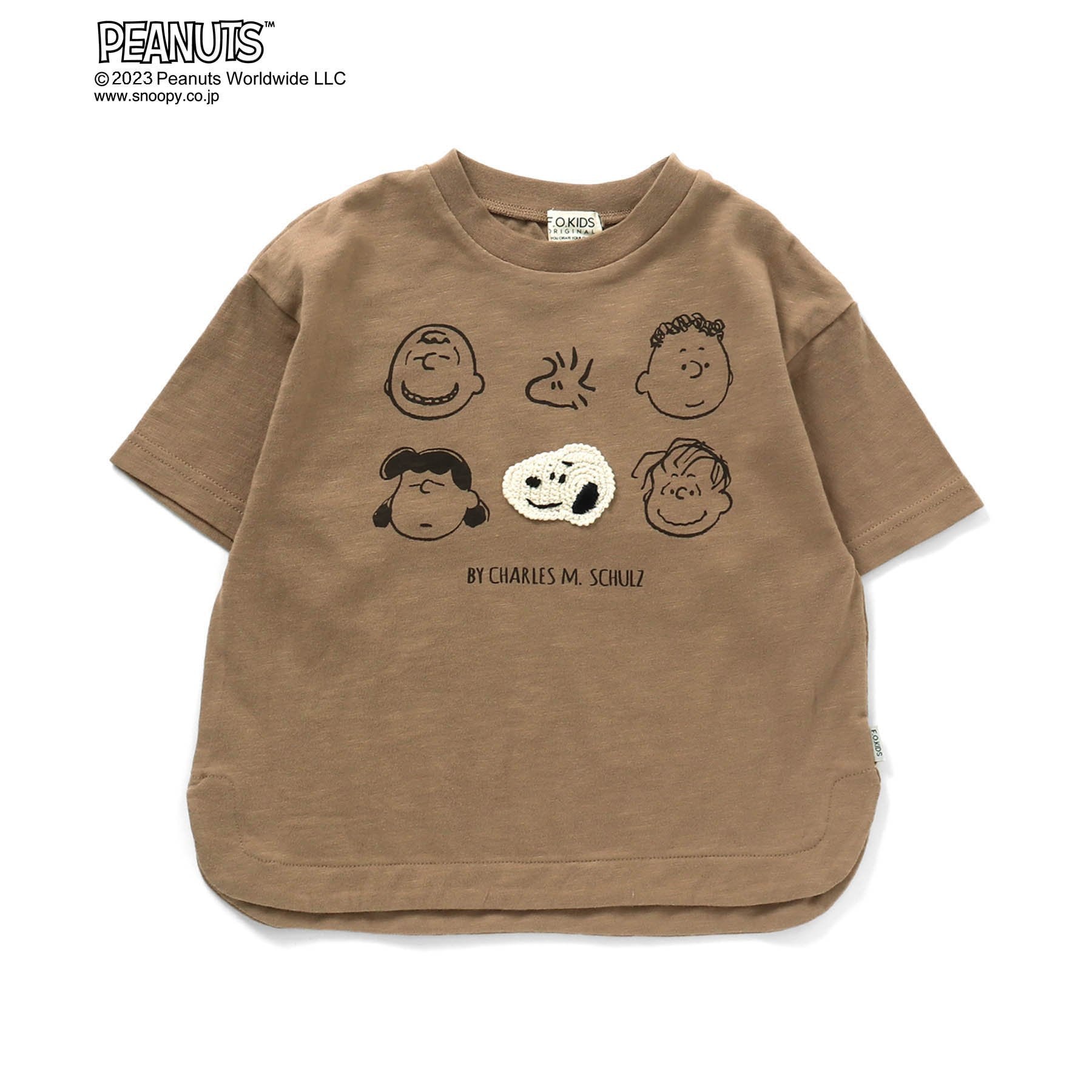 アップリケ刺繍半袖Tシャツ「スヌーピー」(ピーナッツ/PEANUTS)｜通販