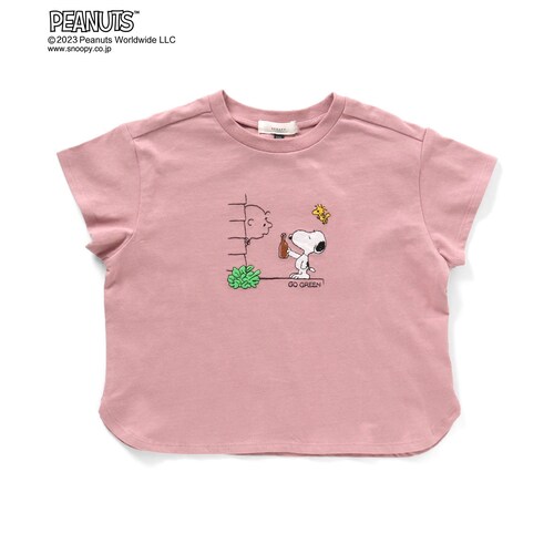 刺繍ラウンドTシャツ「スヌーピー」