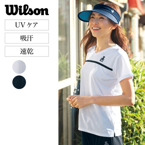 フェイクレイヤード切替半袖Tシャツ 【吸汗速乾】【UVケア】