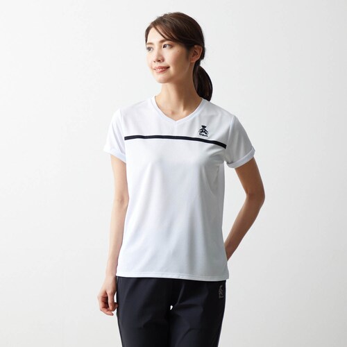 フェイクレイヤード切替半袖Tシャツ 【吸汗速乾】【UVケア】
