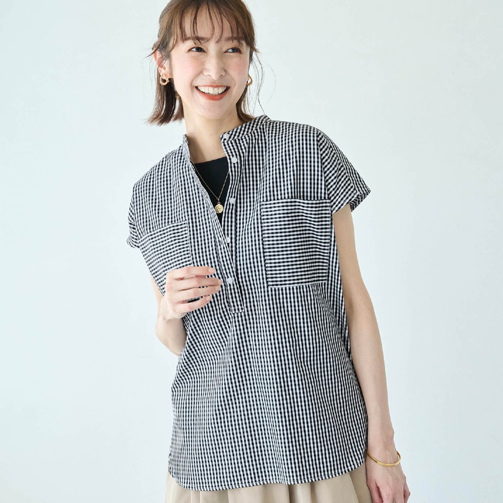 【エスエヌ バイ スタイルノート/SN by StyleNote】暑い夏に1枚でサラっと着られるシャツチュニック 【エスエヌ バイ スタイルノート/SN by StyleNote】暑い夏に1枚でサラっと着られるシャツチュニック