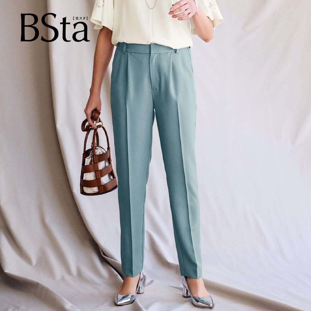 【スタイルノート/StyleNote】【BSta】肌ばなれが良い夏素材テーパードパンツ