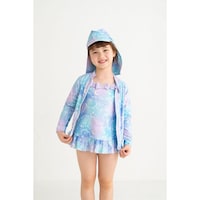 ブルー（シェル）着用イメージ※帽子は付属しません