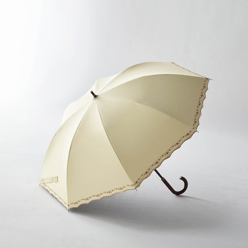 １級遮光刺繍晴雨兼用日傘（ショートスライド）「ミッキーモチーフ」