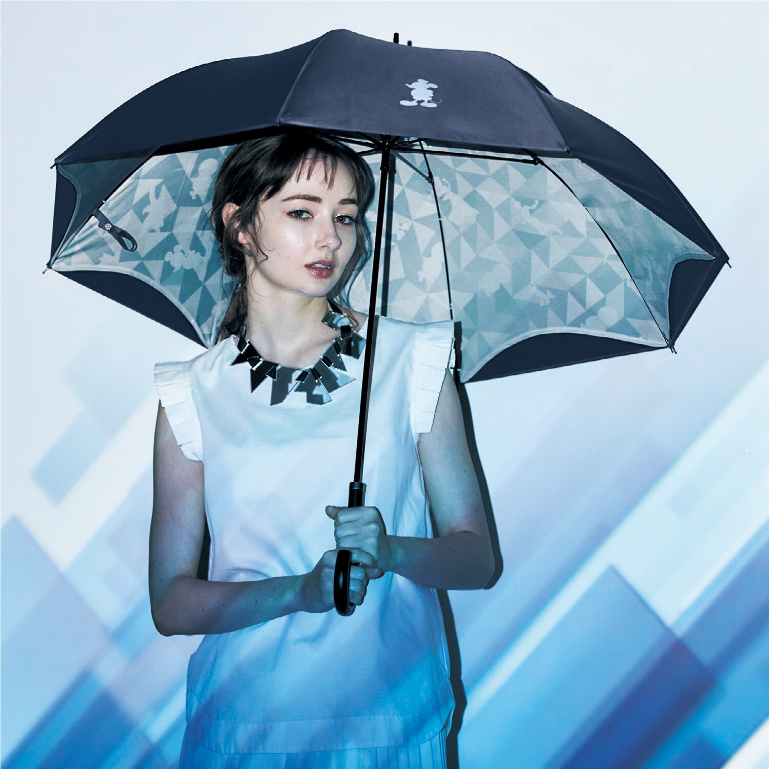【Disney100 限定品】 １級遮光生地使用の２枚張り晴雨兼用傘
