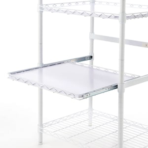 便利なスライド棚付き　 ※仕様のみのイメージです。ホワイトは終売。