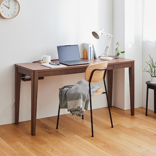 奥行が選べるパソコンデスク 【引出し付き】＜奥行40／奥行50cm＞