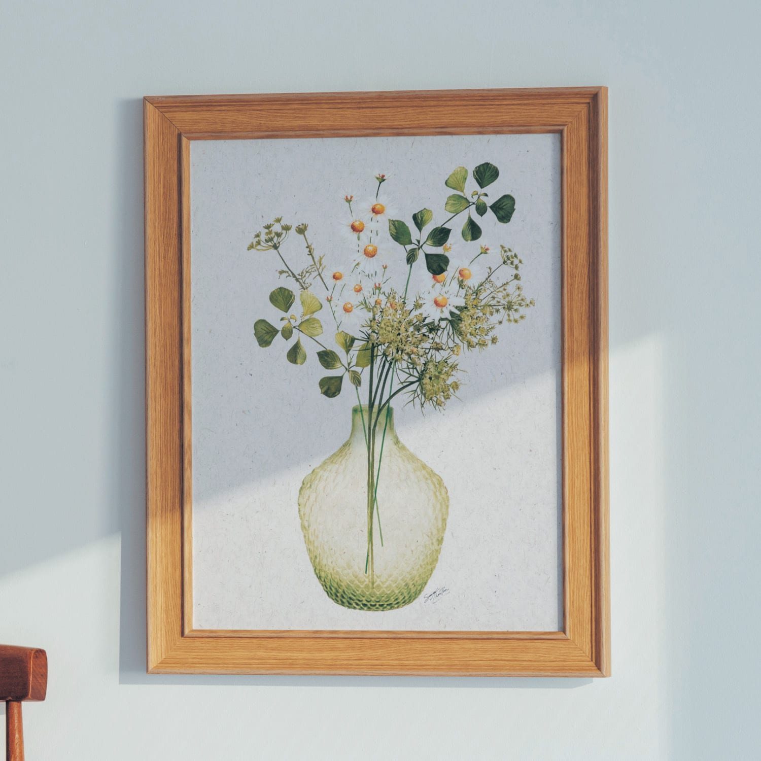 ＜ベルメゾン＞花瓶を描いたアートフレーム