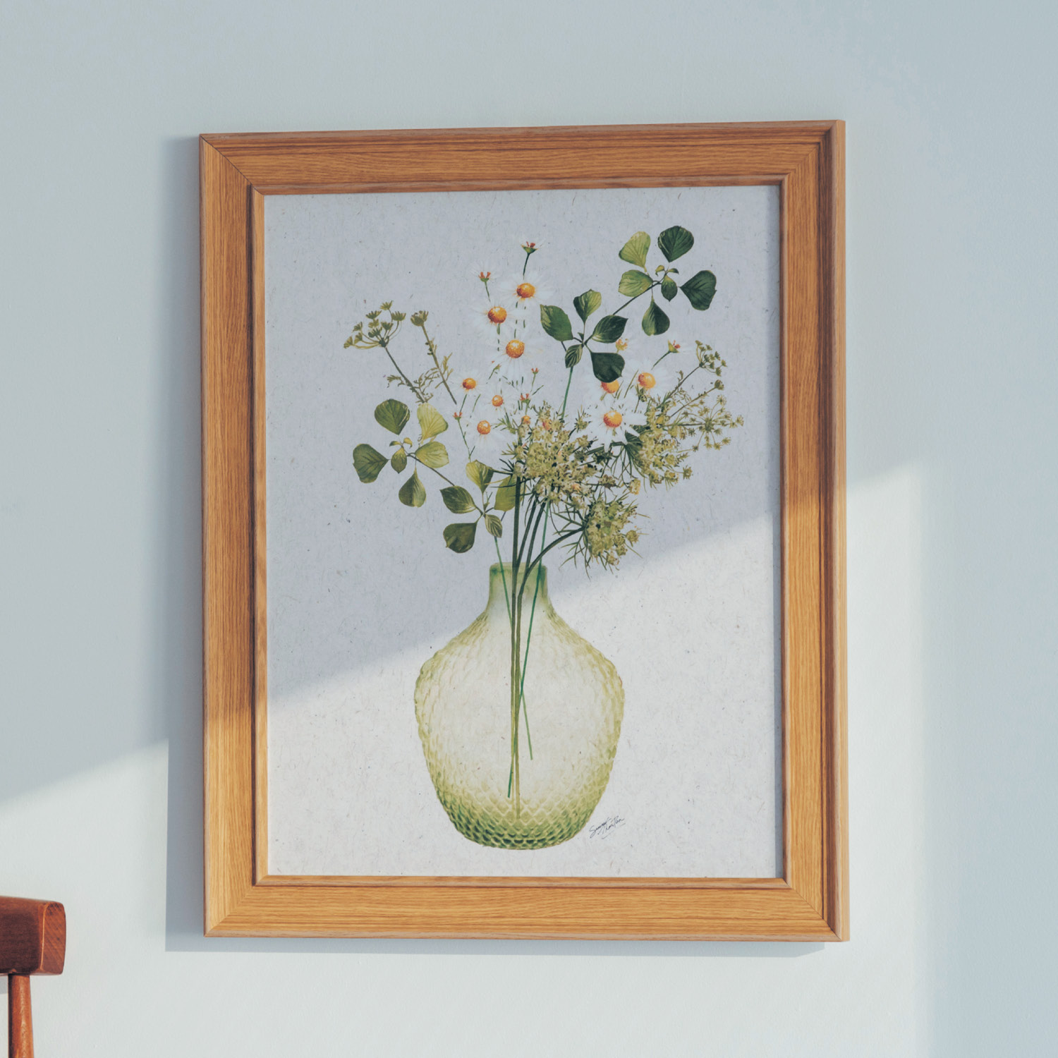 【ベルメゾン】花瓶を描いたアートフレーム
