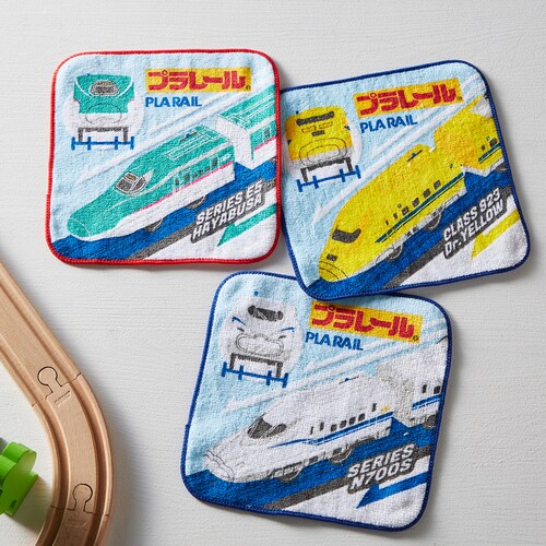 プラレール ミニタオル３柄6枚セット
