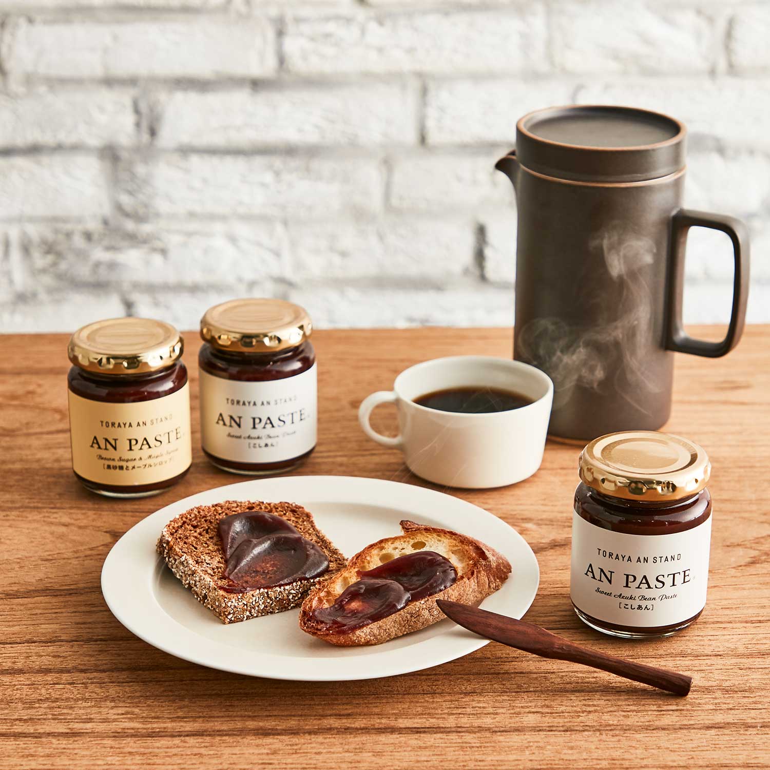 【TORAYA AN STAND/トラヤあんスタンド】あんペースト 3個入〈こしあん、黒砂糖とメープル〉