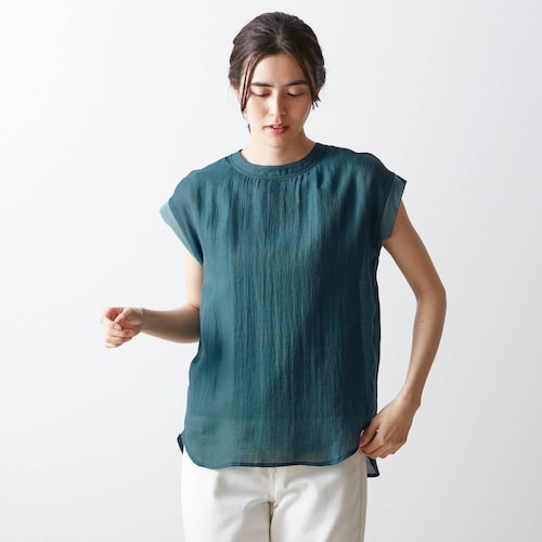 【10月2日までタイムセール】 大人のシアーブラウスＴシャツ【ひんやりタンクトップ付き】 【二神弓子先生監修】