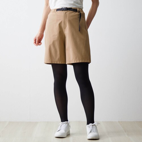 ベルト付きアクティブショートパンツ 【撥水】【ストレッチ】 ＜パープル／Sのみ＞