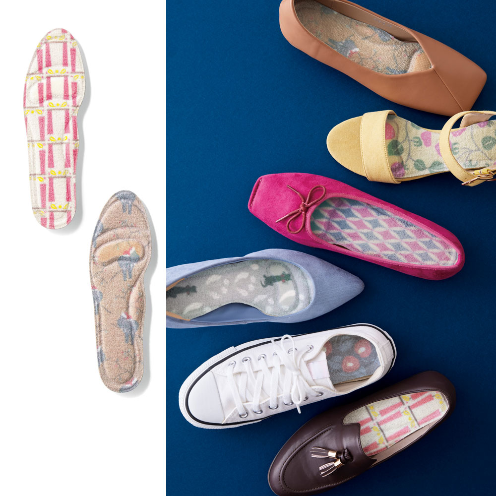 【竹久夢二】「竹久夢二」パイル生地で履き心地いいインソール