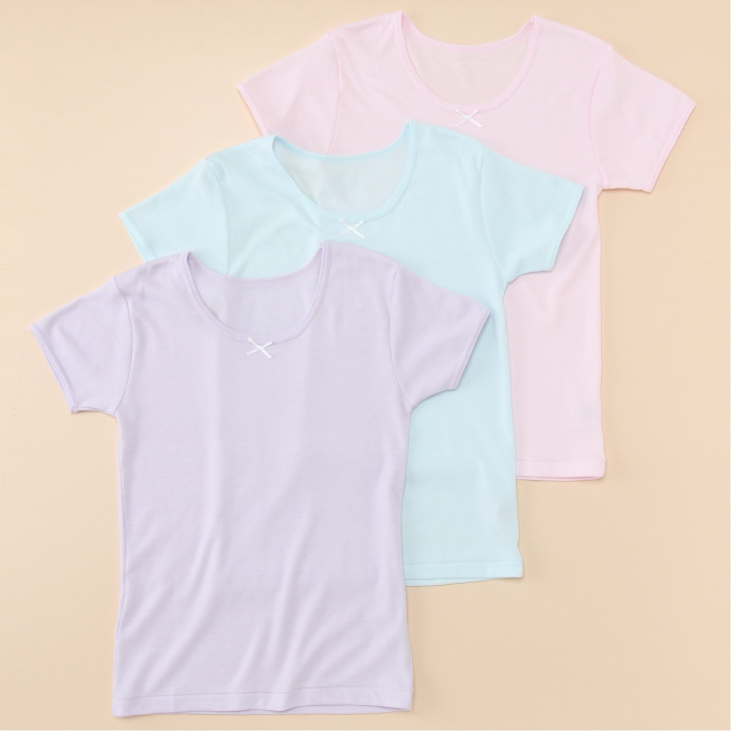 【ガロー/GARAU】3分袖インナー3枚組 厚地【子供・ジュニア】