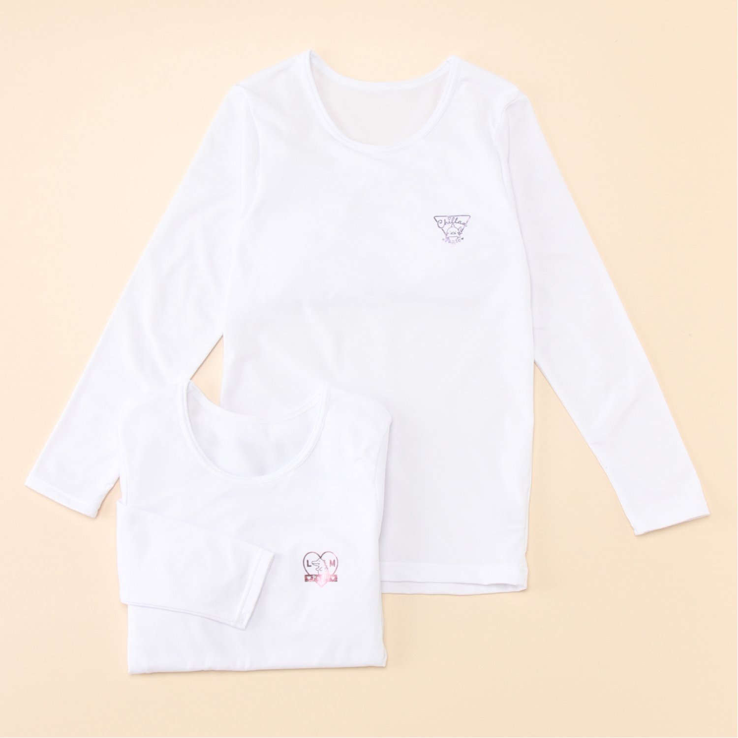 【ガロー/GARAU】長袖インナー2枚組 パット入り【ジュニア】 【ガロー/GARAU】長袖インナー2枚組 パット入り【ジュニア】